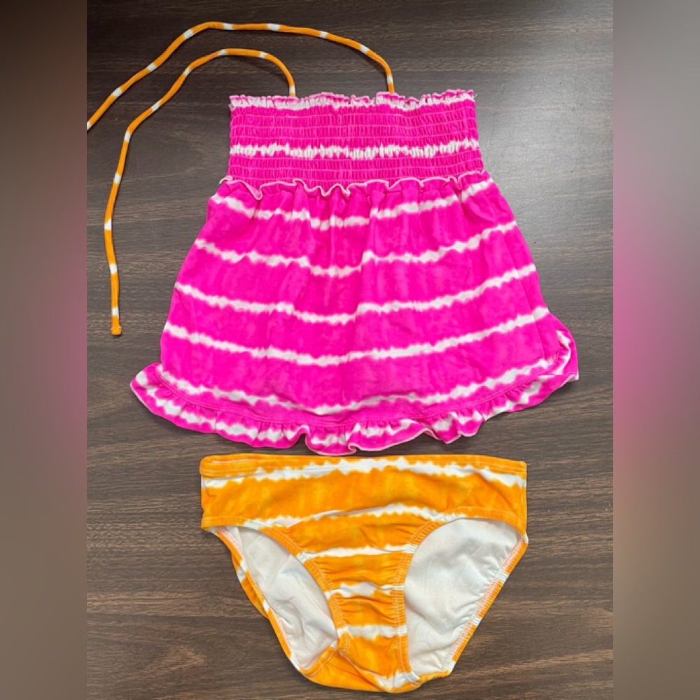 Girls Tye Dye Tankini Size 6X/7